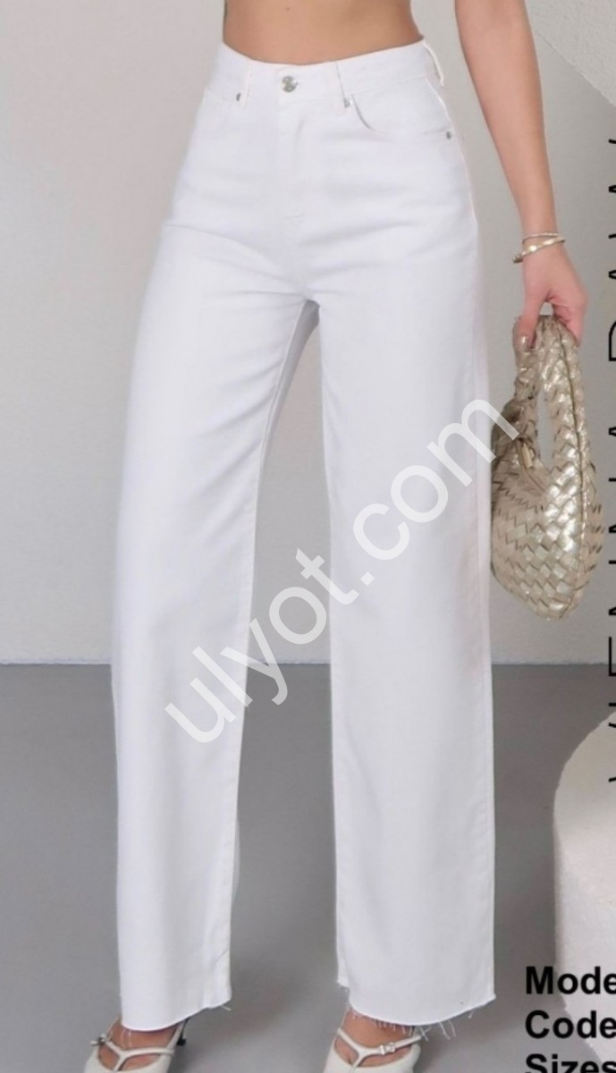 ДЖИНСЫ ZEO BASIC (34-42) БЕЛЫЙ 5218