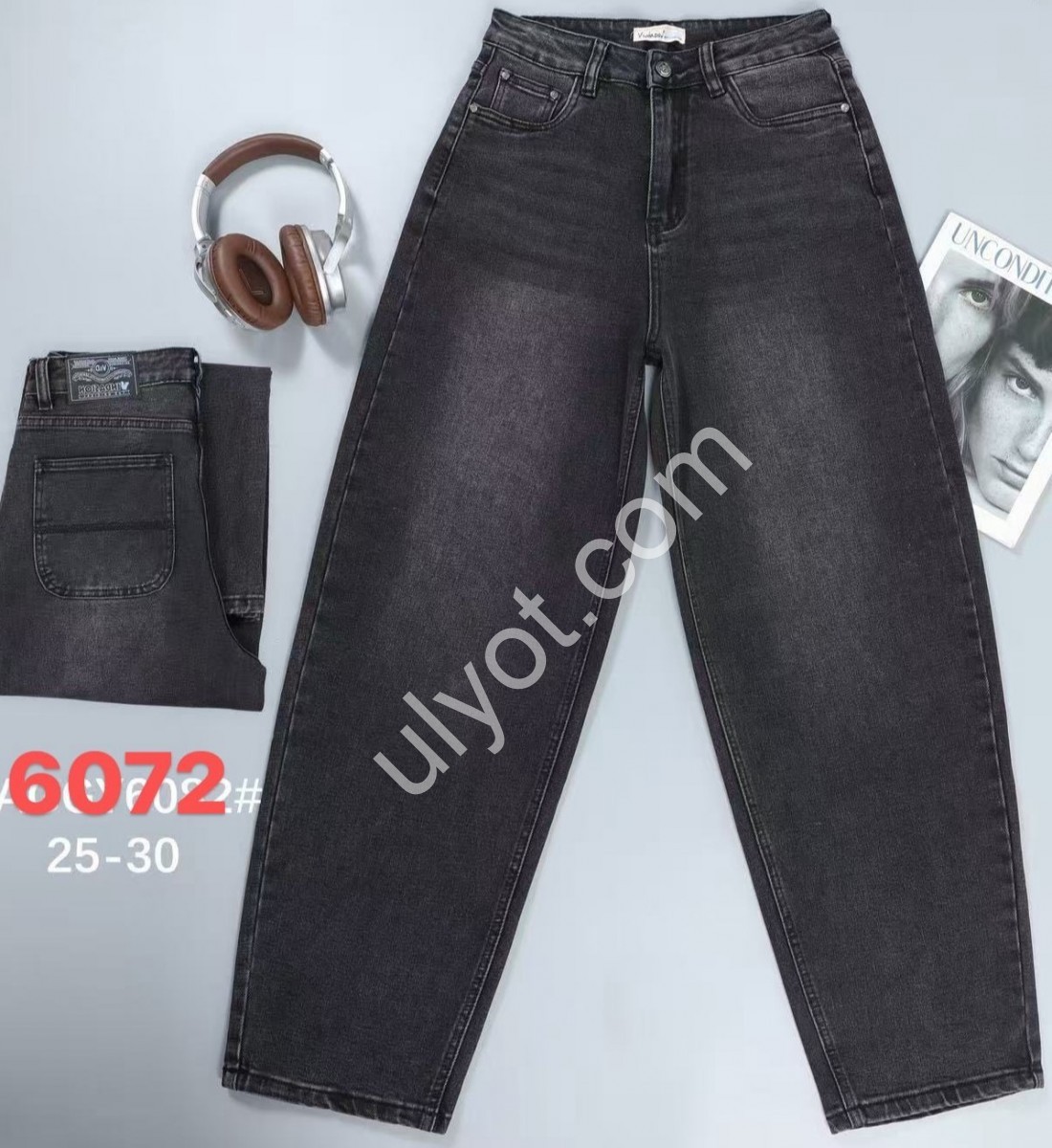 ДЖИНСЫ V&D (25-30) ГРАФИТ 6072