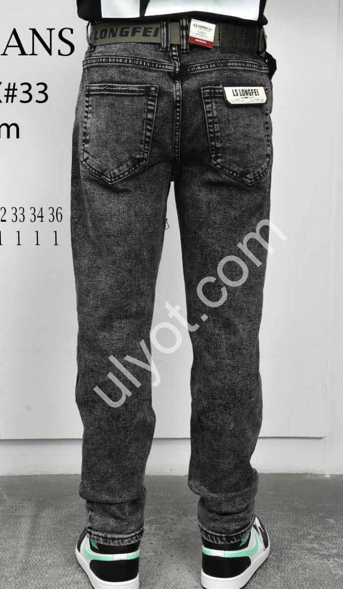 ДЖИНСЫ LS JEANS (28-36) ГРАФИТ 924