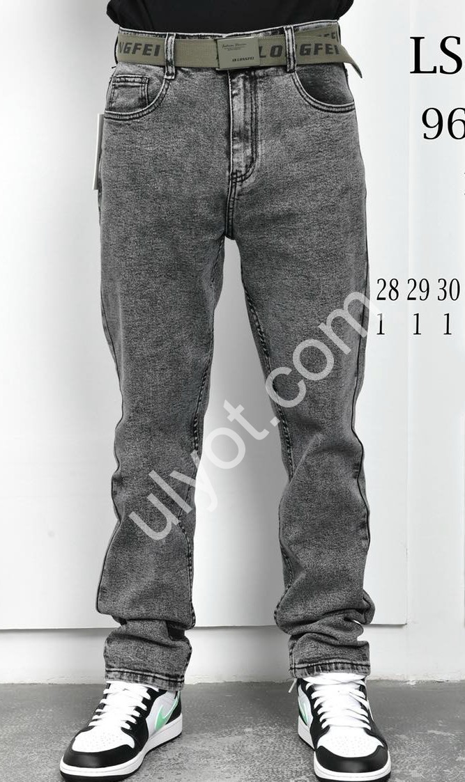 ДЖИНСЫ LS JEANS (28-36) ГРАФИТ 963-2