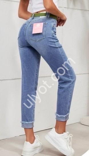 ДЖИНСЫ M.SARA (XS-XL) СИНИЙ 3001-4
