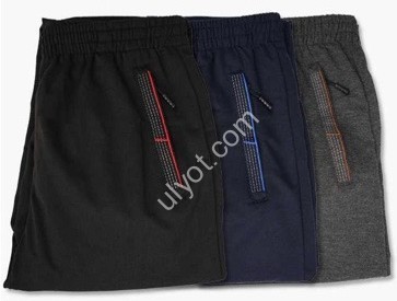 СПОРТ.ШТАНЫ (M-4XL) МАНЖЕТ МИКС 448
