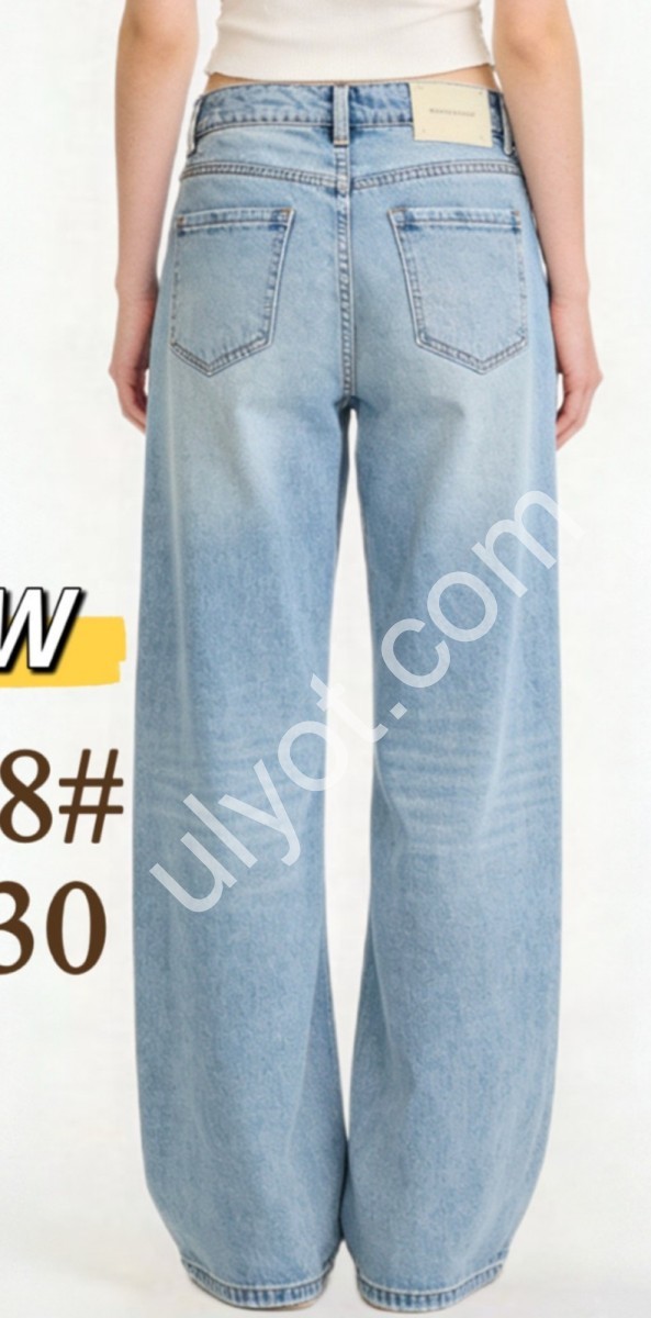 ДЖИНСЫ FSW (25-30) ГОЛУБОЙ F978