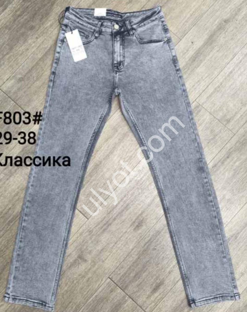 ДЖИНСЫ (29-38) СЕРЫЙ F803