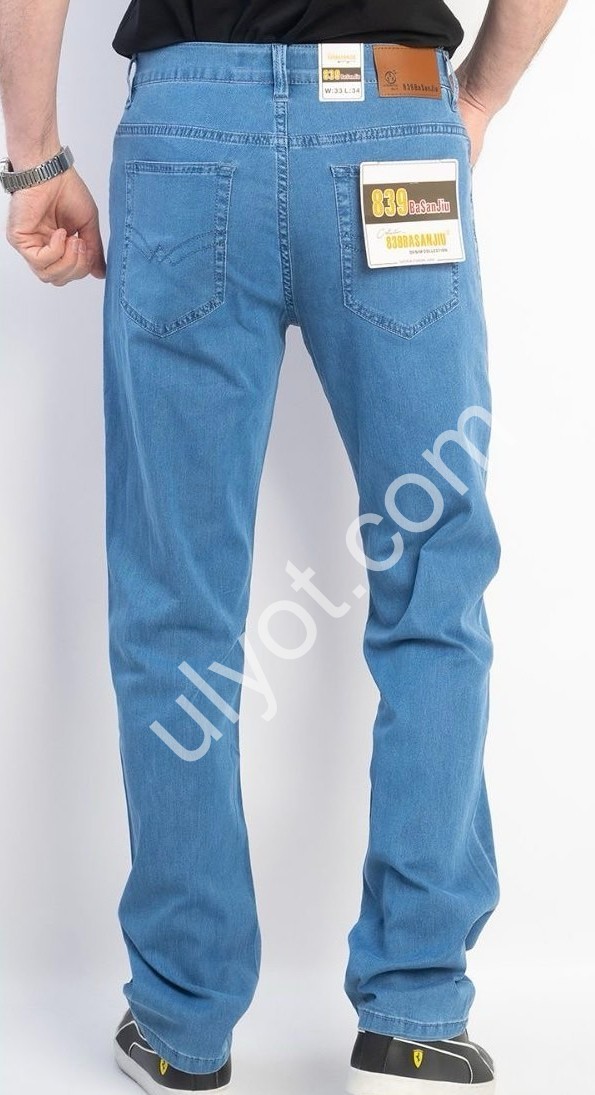 ДЖИНСЫ BASANJIU (32-40) СИНИЙ 028-2-10