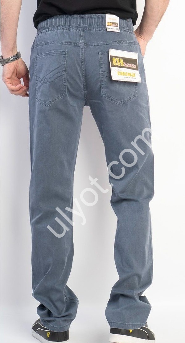 ДЖИНСИ BASANJIU (32-40) СІРИЙ 128-9
