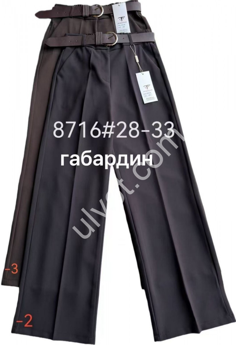 БРЮКИ (28-33) ЧЕРНЫЙ 8716-2