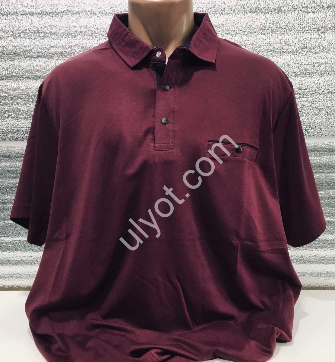 ФУТБОЛКА MADU (4XL-7XL) БОРДО 1537