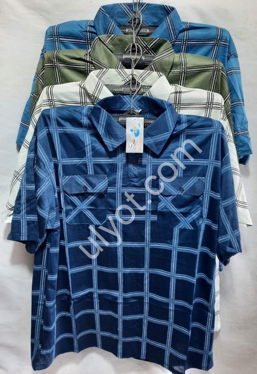 РУБАШКА (XL-5XL) КЛЕТКА КРУПНАЯ МИКС 