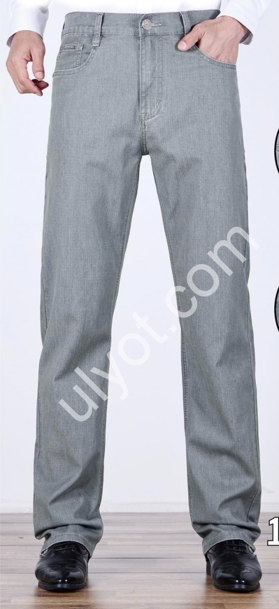 ДЖИНСЫ BASANJIU (32-40) СВ.СЕРЫЙ 024-37