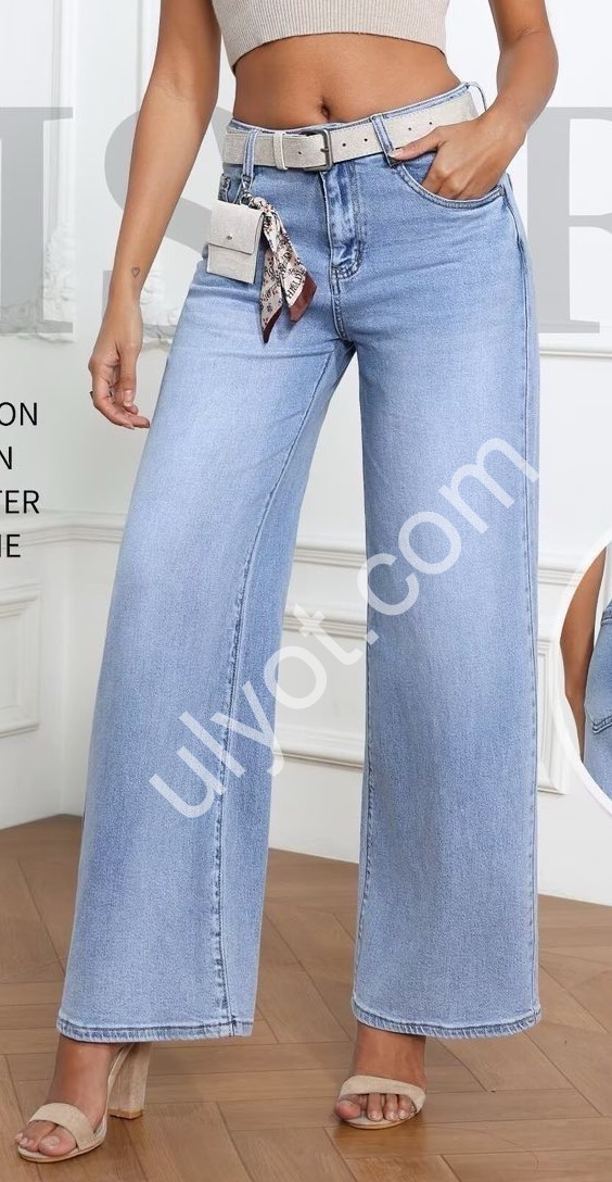 ДЖИНСЫ M.SARA (XS-XL) ГОЛУБОЙ 3127-6