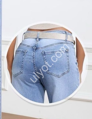 ДЖИНСЫ M.SARA (XS-XL) ГОЛУБОЙ 3127-6