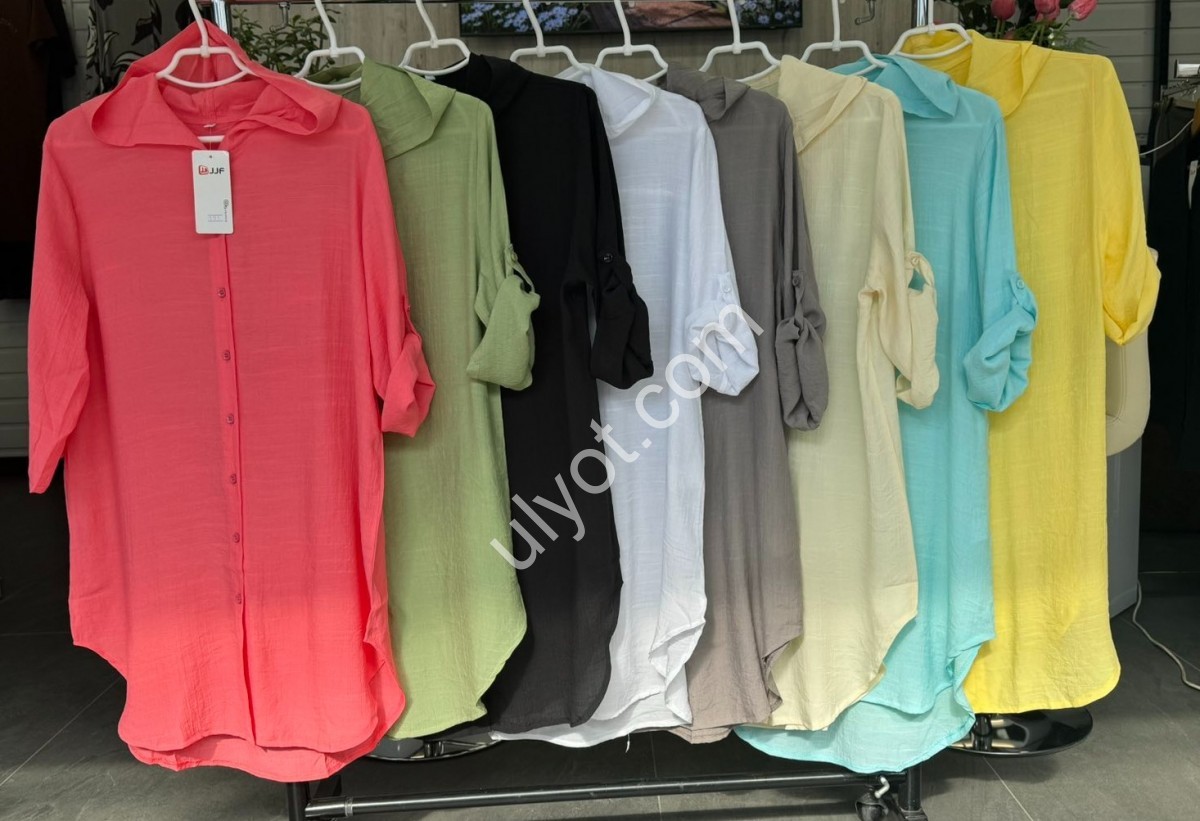 БЛУЗКА JJF (XL-4XL) Жовтий 151