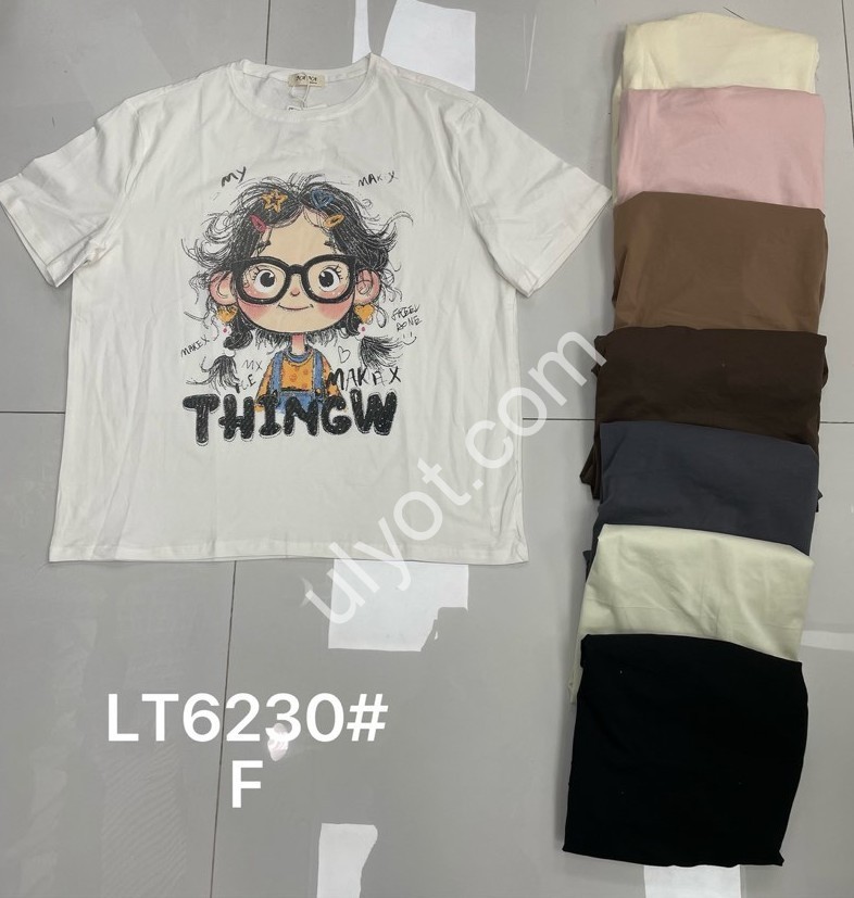 ФУТБОЛКА (ONE SIZE 60-62) МИКС LT6230