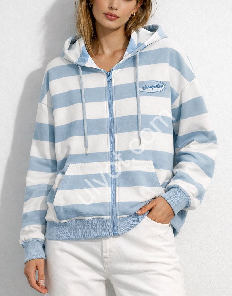 КОФТА (48-54) ГОЛУБОЙ+БЕЛЫЙ WT878