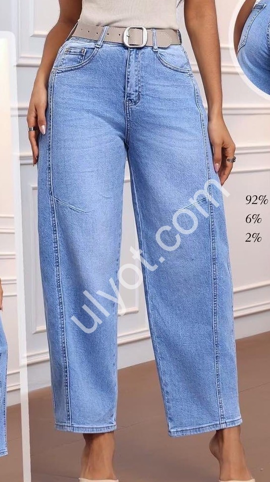 ДЖИНСЫ M.SARA (XS-XL) ГОЛУБОЙ 1719-4