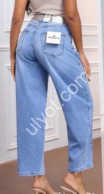 ДЖИНСЫ M.SARA (XS-XL) ГОЛУБОЙ 1719-4