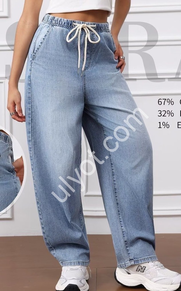 ДЖИНСЫ M.SARA (XS-XL) ГОЛУБОЙ 1501-5