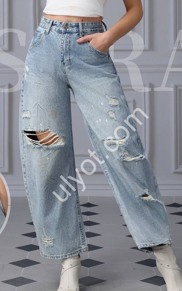 ДЖИНСИ M.SARA (XS-XL) БЛАКИТНИЙ 1762-H