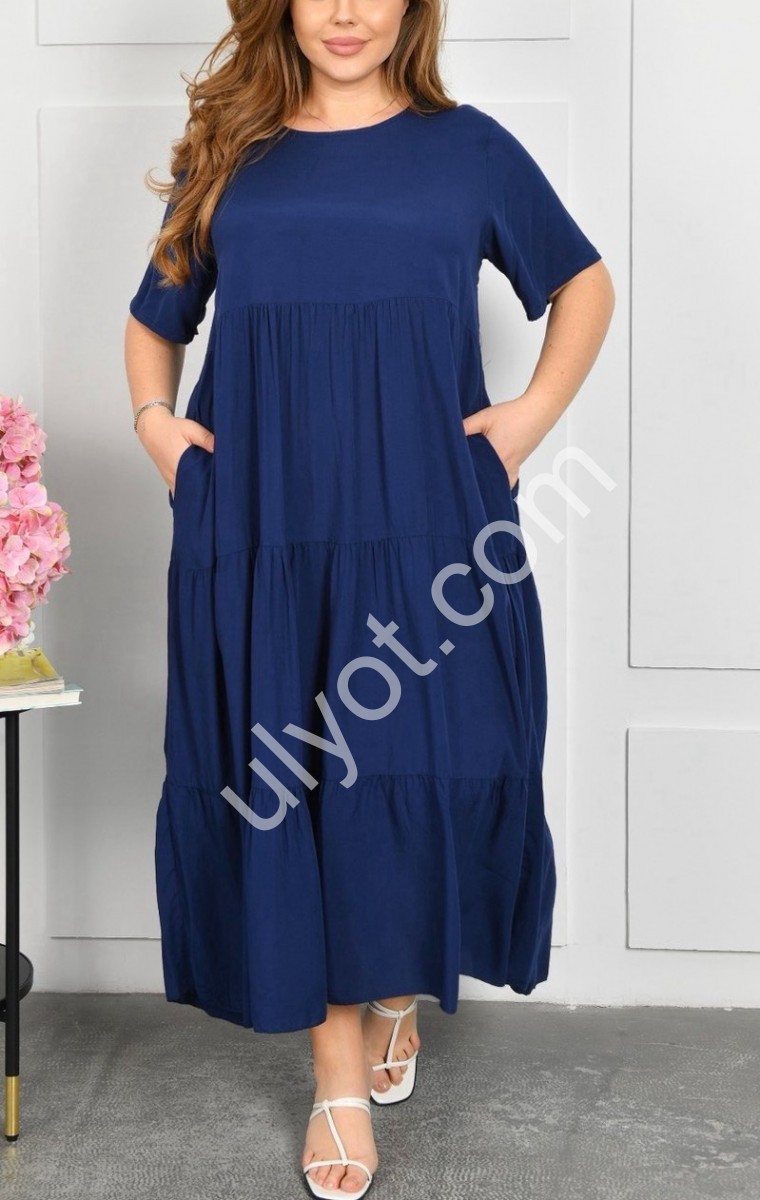 СУКНЯ (2XL-4XL) Т.СИНІЙ A09