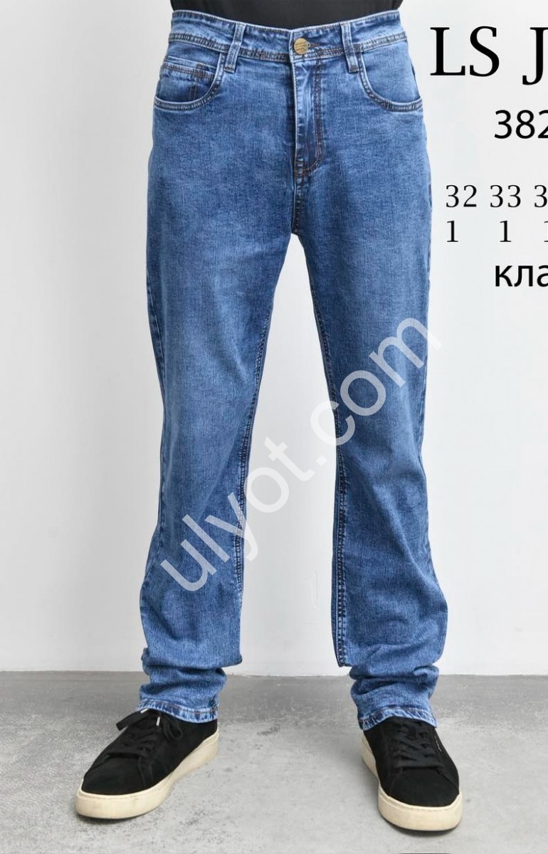 ДЖИНСИ LS JEANS (32-40) СИНІЙ 382B