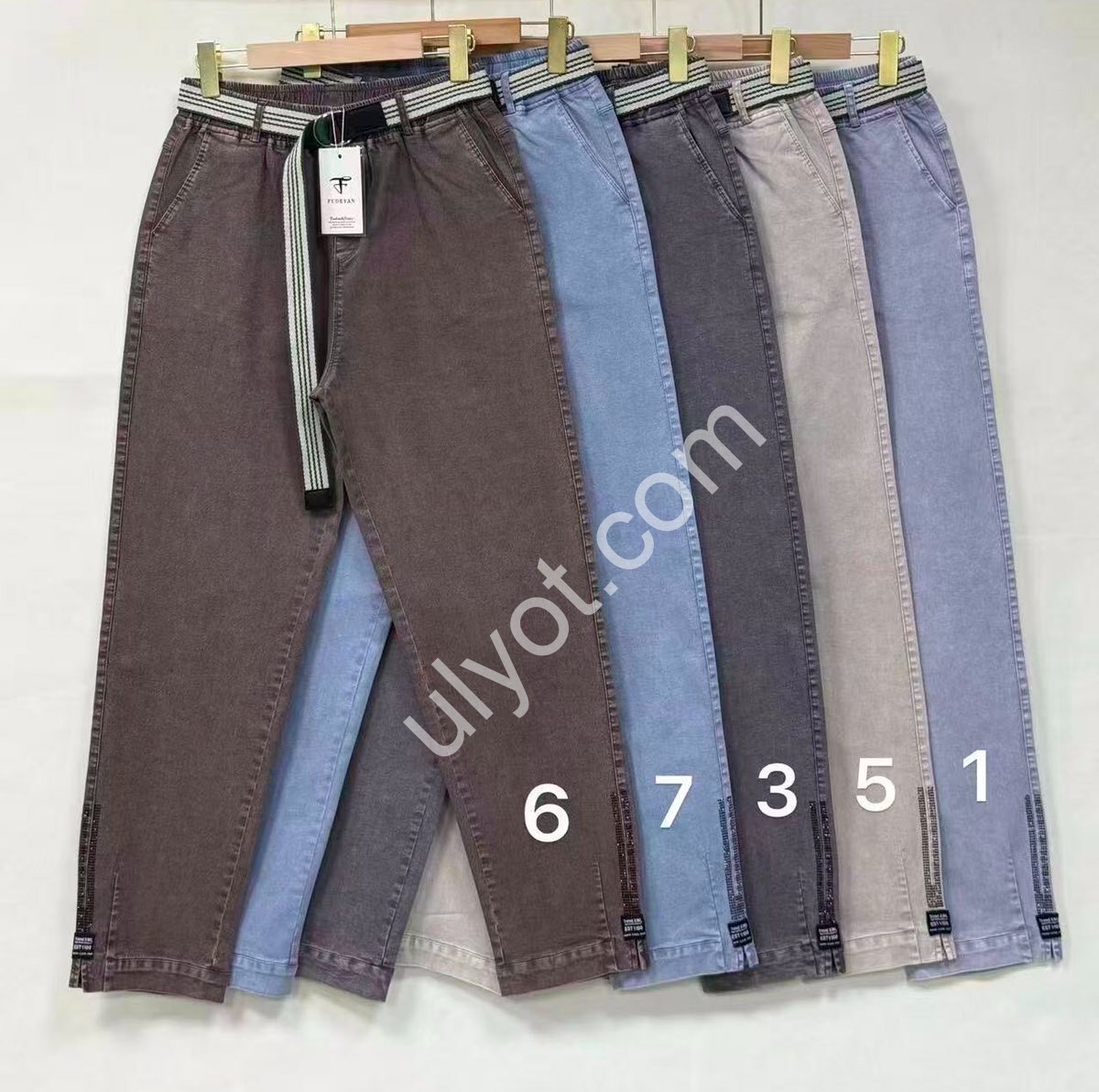 БРЮКИ (31-36) СВ.СЕРЫЙ 1157-1