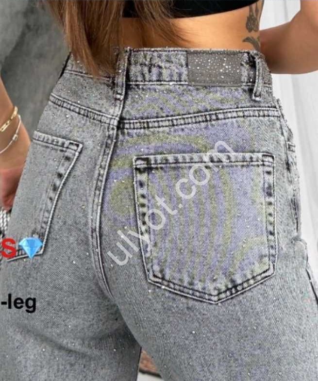 ДЖИНСЫ ZEO BASIC (34-42) СТРАЗЫ СЕРЫЙ 5311