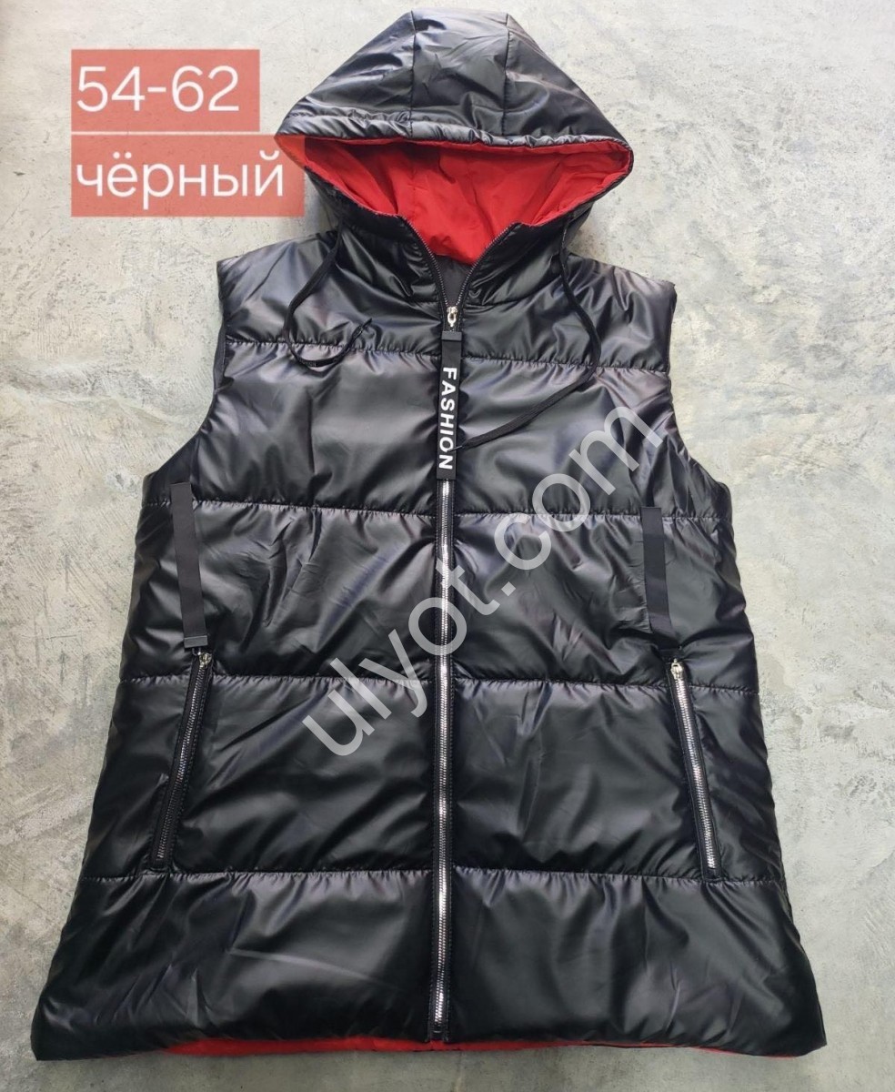 ЖИЛЕТКА (54-62) ЧЕРНЫЙ 