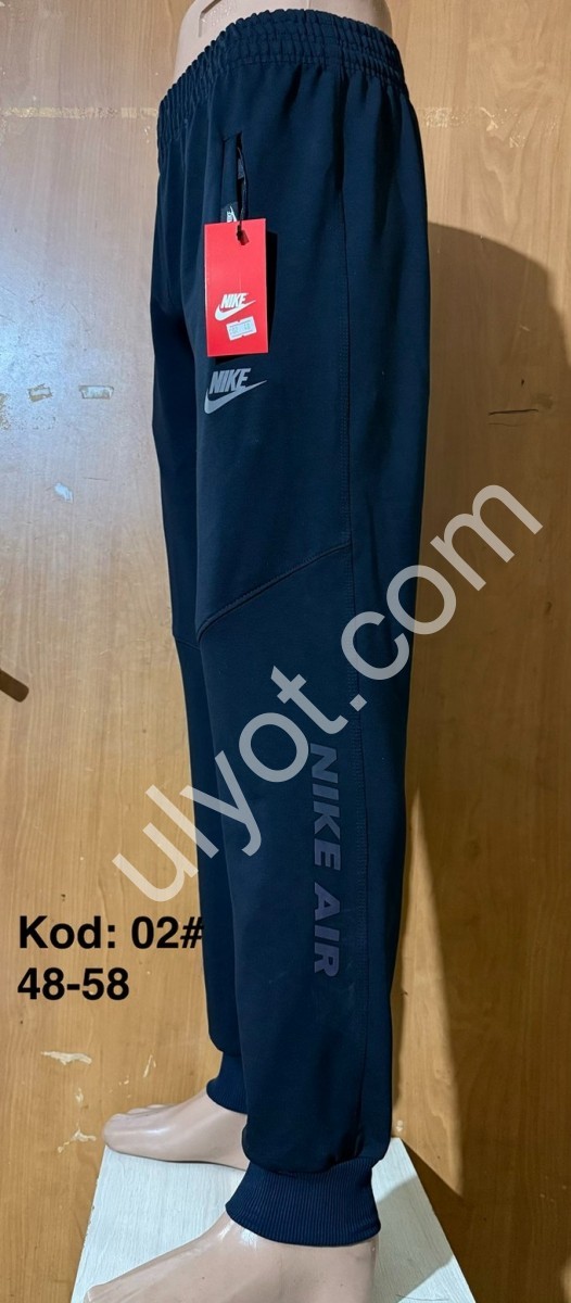 СПОРТ.ШТАНИ N02 (48-58) МАНЖЕТ Т.СИНІЙ 02