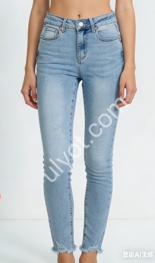 ДЖИНСЫ DENIM NEW (25-30) ГОЛУБОЙ 605