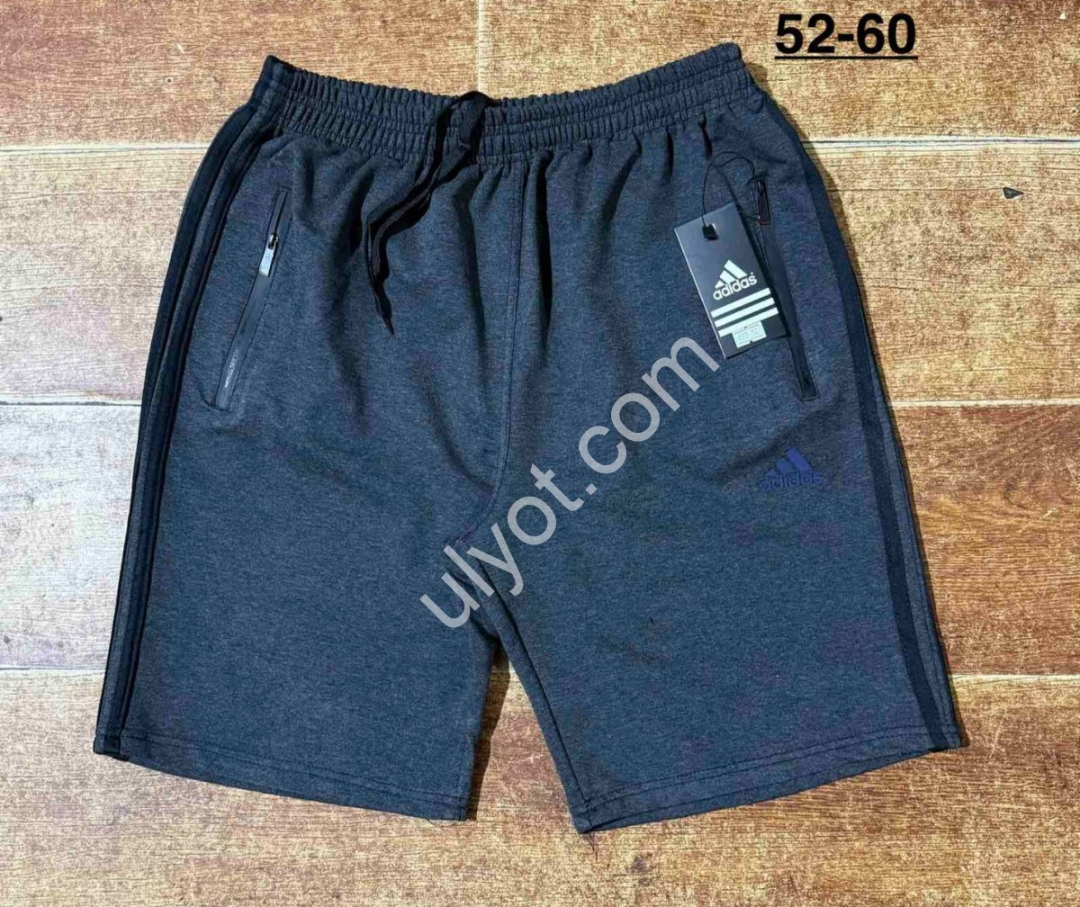 ШОРТЫ A01 (52-60) СЕРЫЙ МЕЛАНЖ+ЧЕРНЫЙ 003