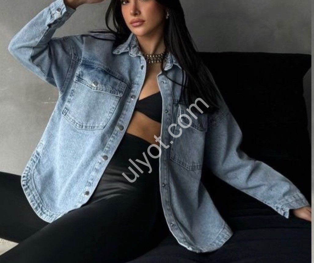 ДЖИНСОВА сорочка TOP SHOP (SL) БЛАКИТНИЙ 3405