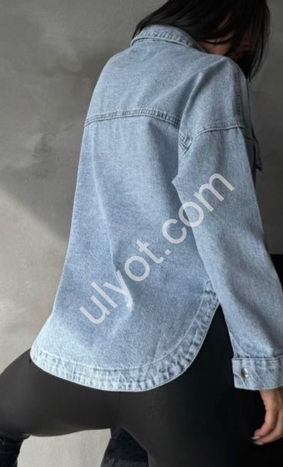 ДЖИНСОВА сорочка TOP SHOP (SL) БЛАКИТНИЙ 3405