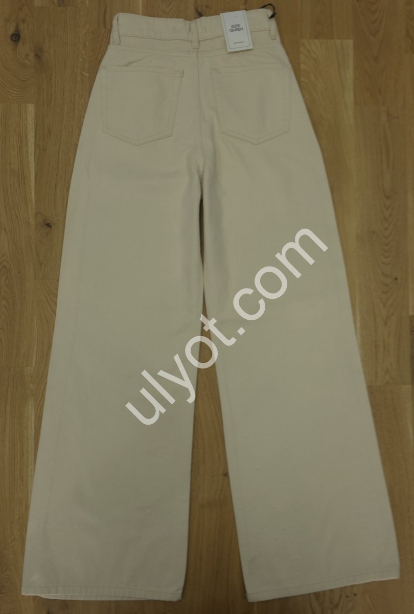 ДЖИНСЫ ELITE QUEEN (25-30) СТРАЗЫ СВ.БЕЖ 1312/T-1-16