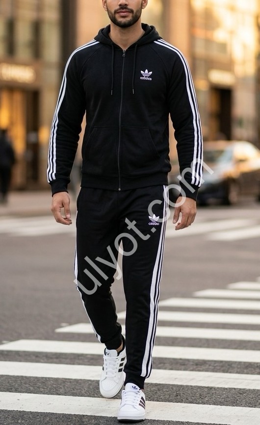 СПОРТ.КОСТЮМ A01 (48-56) МАНЖЕТ ЧОРНИЙ