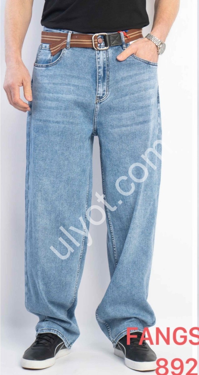 ДЖИНСЫ FANGSIDA (28-36) ГОЛУБОЙ 8822