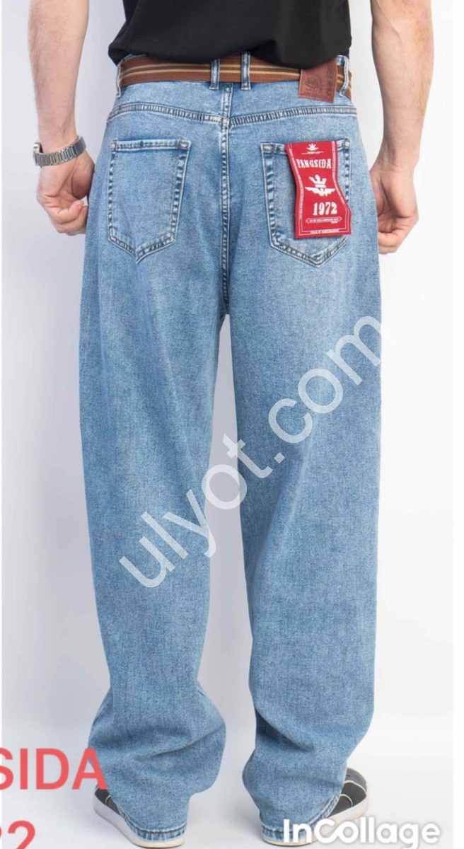 ДЖИНСЫ FANGSIDA (28-36) ГОЛУБОЙ 8822