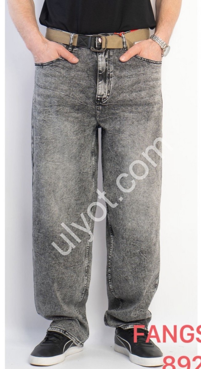 ДЖИНСЫ FANGSIDA (28-34) СЕРЫЙ 8926