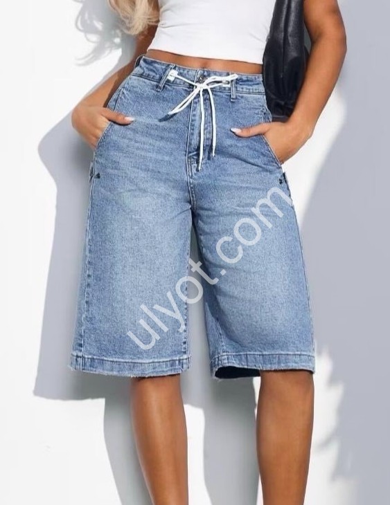 ШОРТЫ M.SARA (XS-XL) СИНИЙ 6585-H