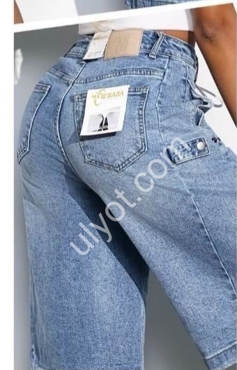 ШОРТЫ M.SARA (XS-XL) СИНИЙ 6585-H