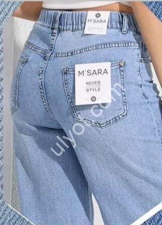 ДЖИНСЫ M.SARA (S-2XL) ГОЛУБОЙ 2932-5