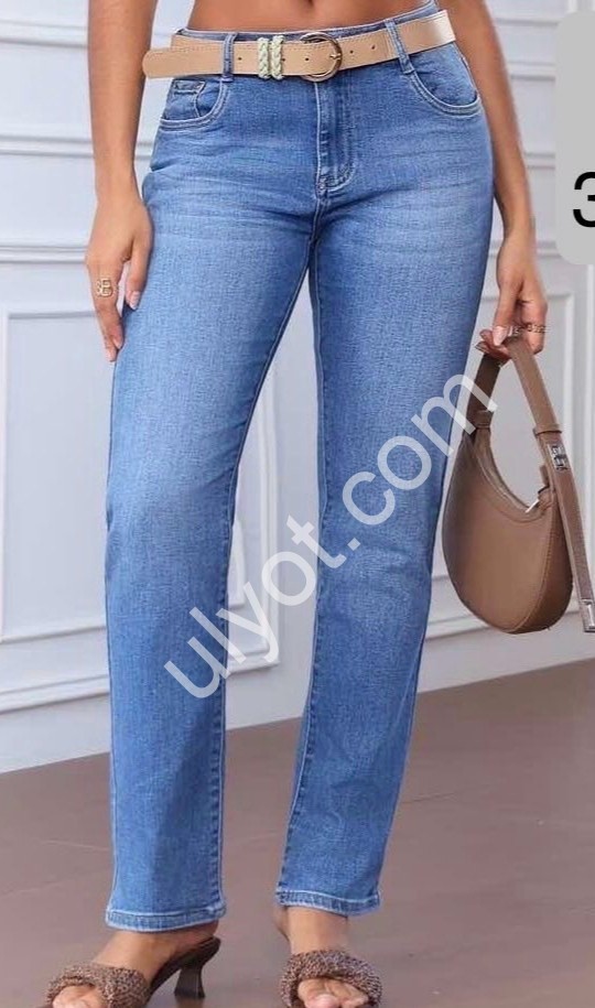 ДЖИНСЫ M.SARA (31-38) СИНИЙ 7558-4