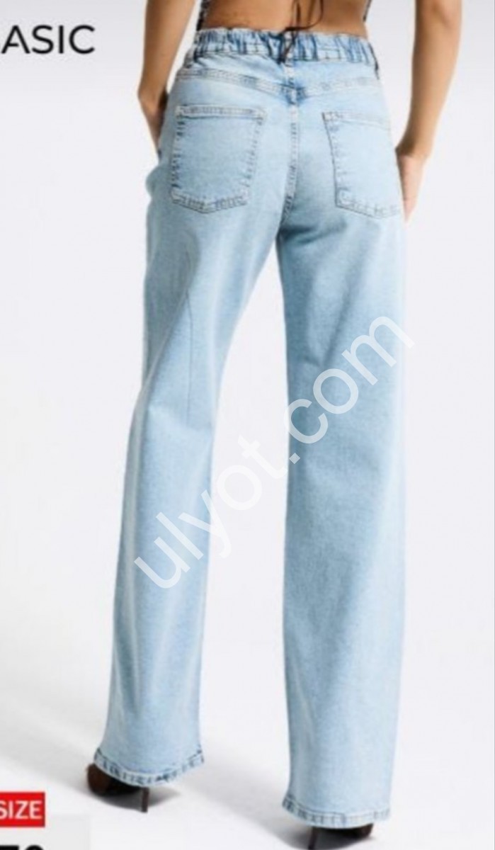ДЖИНСИ IT'S BASIC (38-48) БЛАКИТНИЙ 3470/2s6/32
