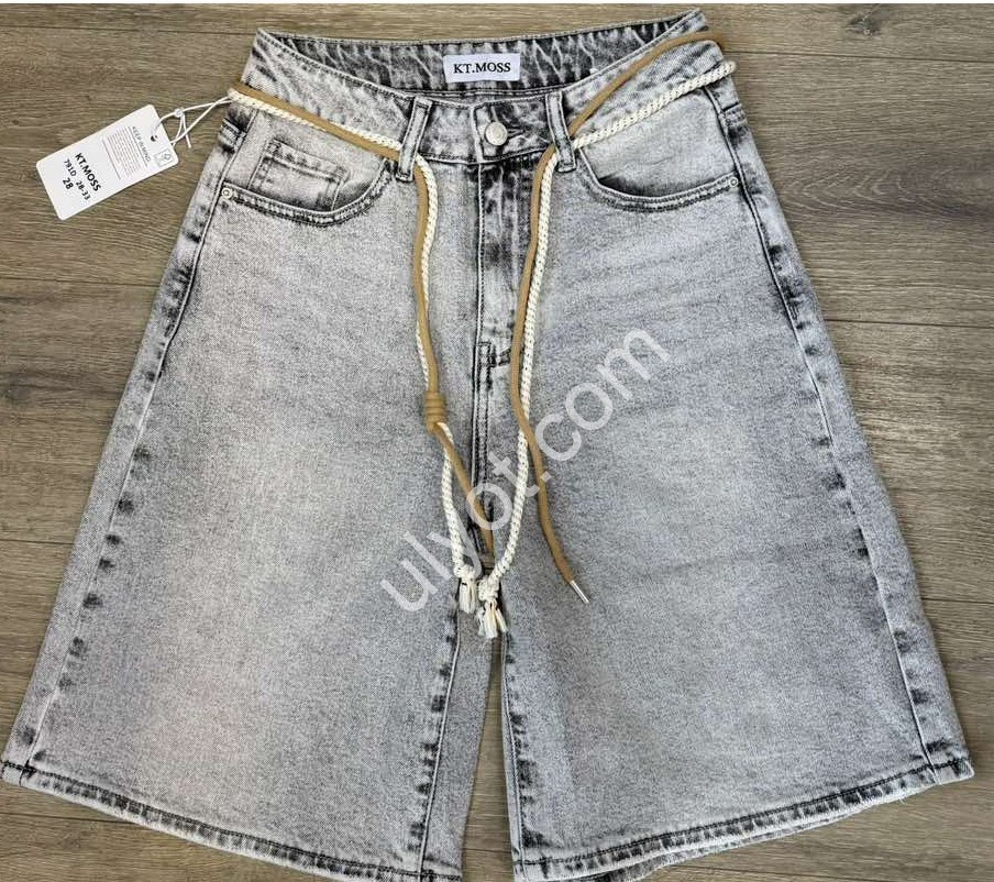 ШОРТЫ KT.MOSS (28-33) СЕРЫЙ 791