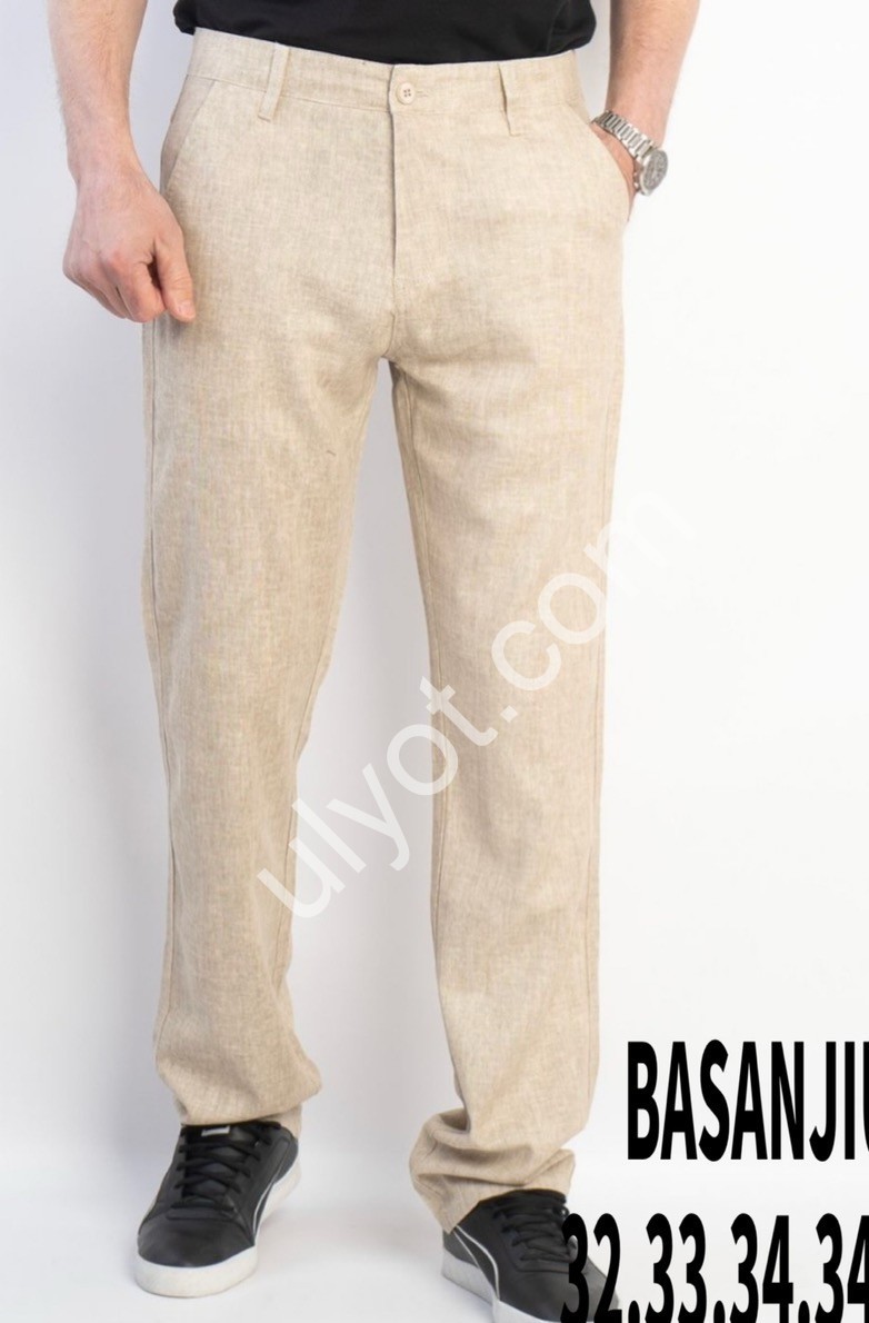 ШТАНИ BASANJIU (32-40) ВАНІЛЬ 659