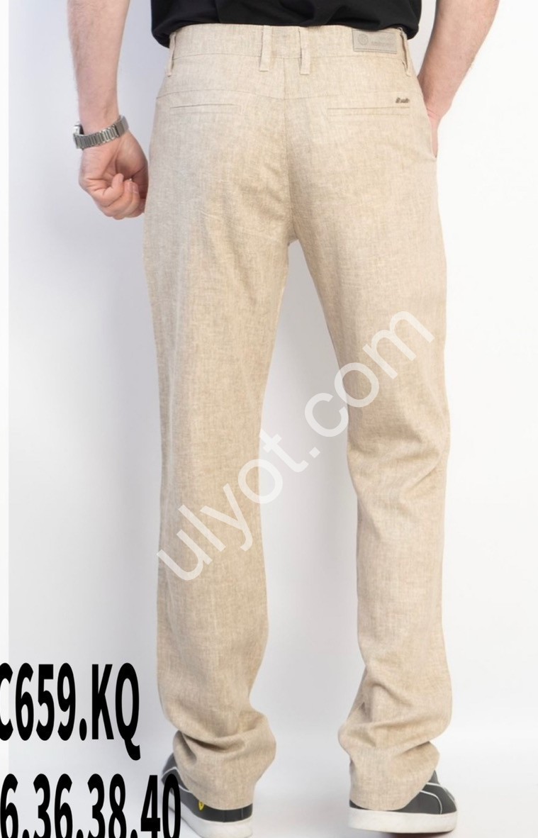 ШТАНИ BASANJIU (32-40) ВАНІЛЬ 659