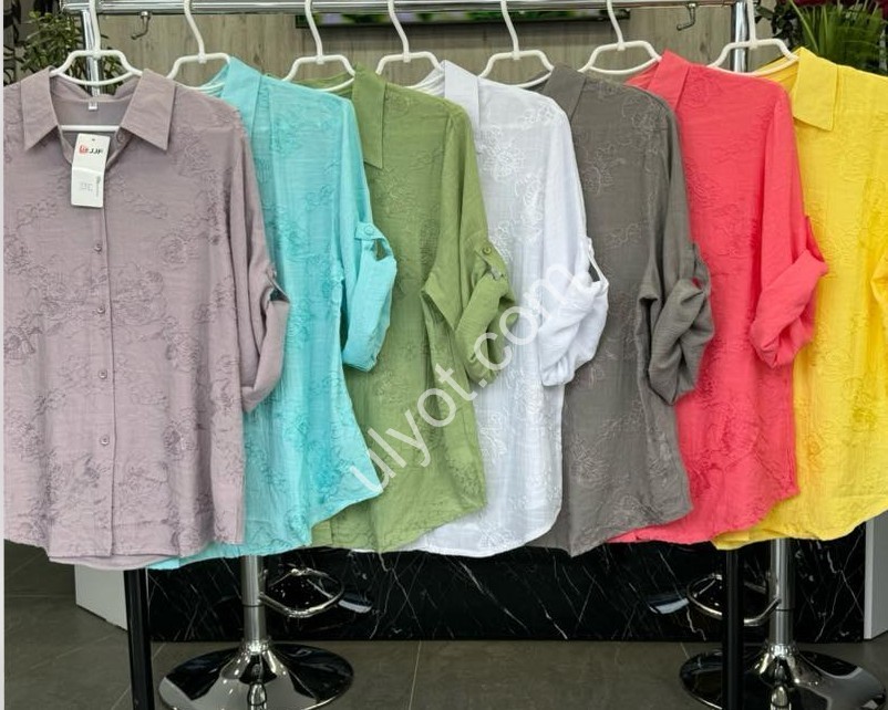 БЛУЗКА JJF (XL-4XL) БІЛИЙ 126