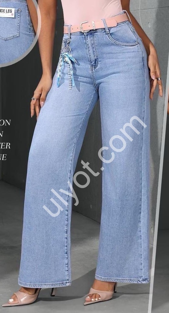 ДЖИНСЫ M.SARA (XS-XL) ГОЛУБОЙ 3137-6