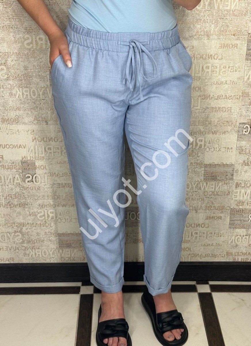 ШТАНИ (42-56) ПРЯМИЙ Блакитний 252