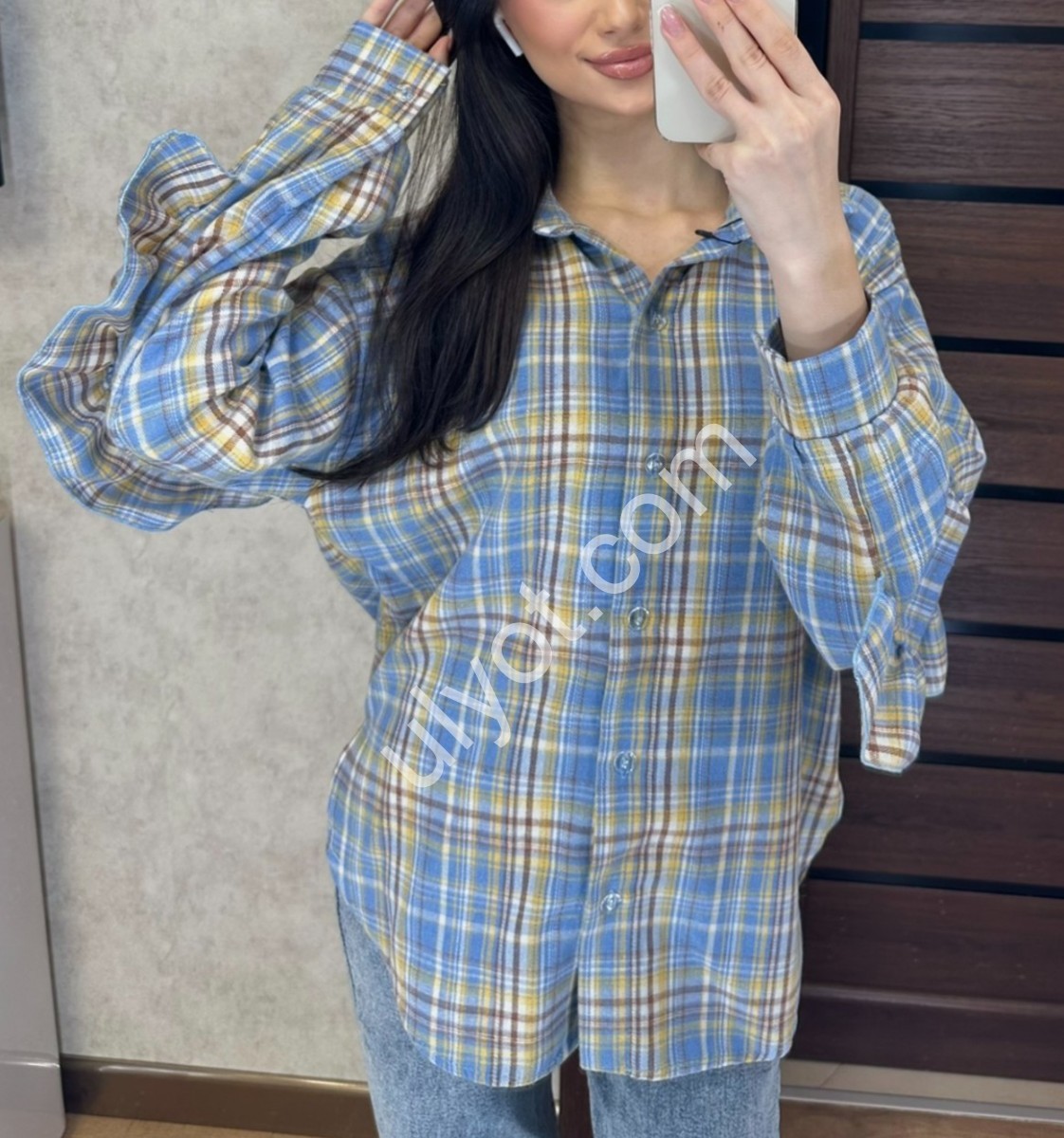 СОРОЧКА (42-52) БЛАКИТНИЙ 9